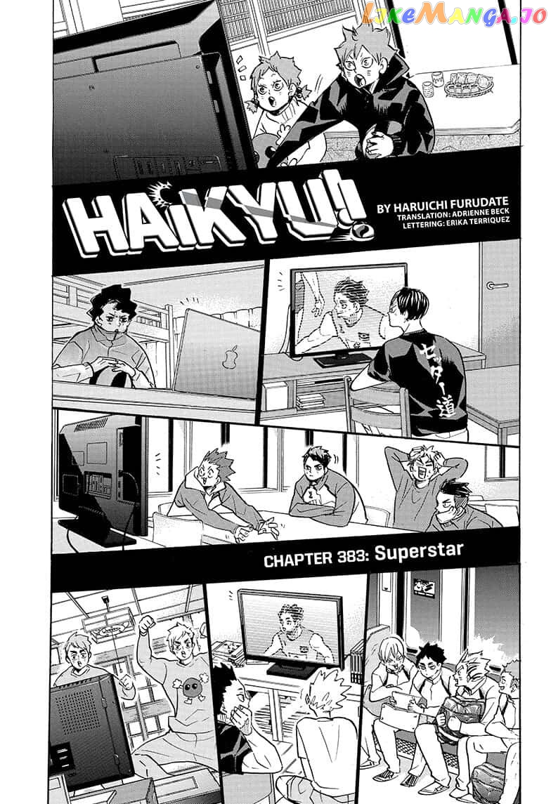 Haikyuu!!, Chapter 383 image 01